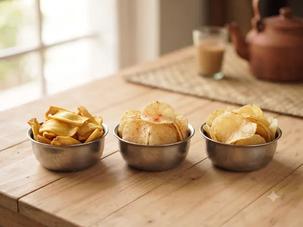 Jackfruit, tapioca & potato